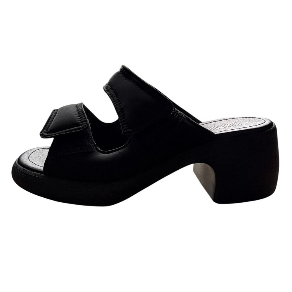 Camper Thelma Black 2 Strap Sandal w/ Block Heel Sz 10 - Picture 4 of 11